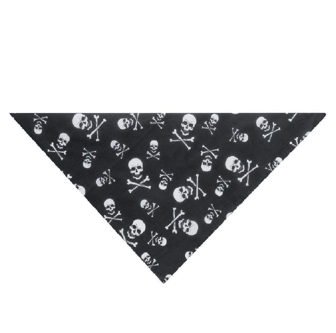 Top Performance Zx1906 17 Skulls And Cross Bone Bandana, Black
