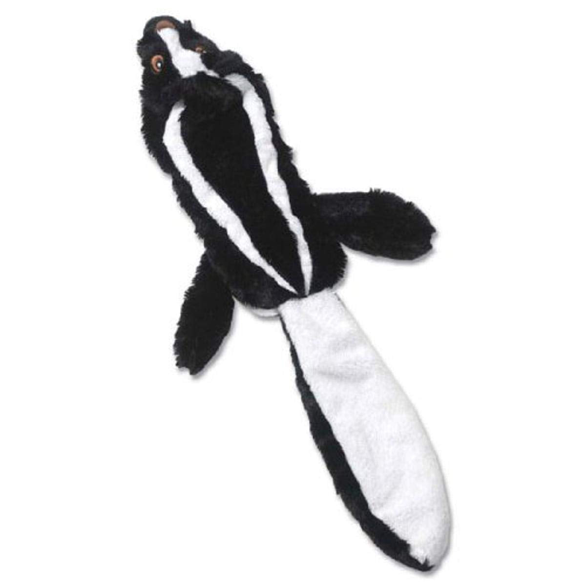 Petrageous 91530 Roadrageous Skunk Plush Squeaker Dog Toy 22-Inch Long And Stuffless Body For Dogs Of All Breeds, Black