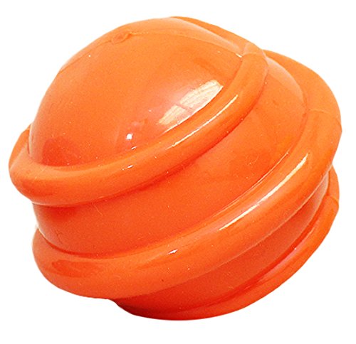 Reaowazo Chomper Extra Tough & Colorful Medium 3' Squeaky & Spiraled Tpr Ball - Size Toy