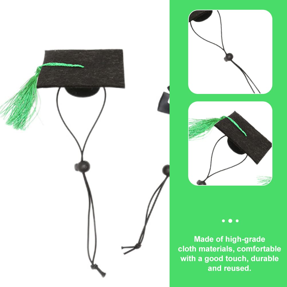 Luozzy Dog Graduation Cap Pet Graduation Caps Small Cat Puppy Graduation Hats With Green Tassel For Pet Graduation Birthday Part