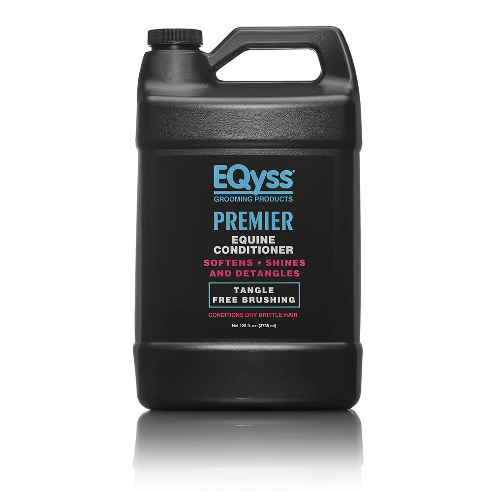 EQyss Premier Equine Conditioner - Moisturize Skin, Detangle Horses Mane, Tail, & Coat, Add Shine, Tangle-Free Brushing, Minimi