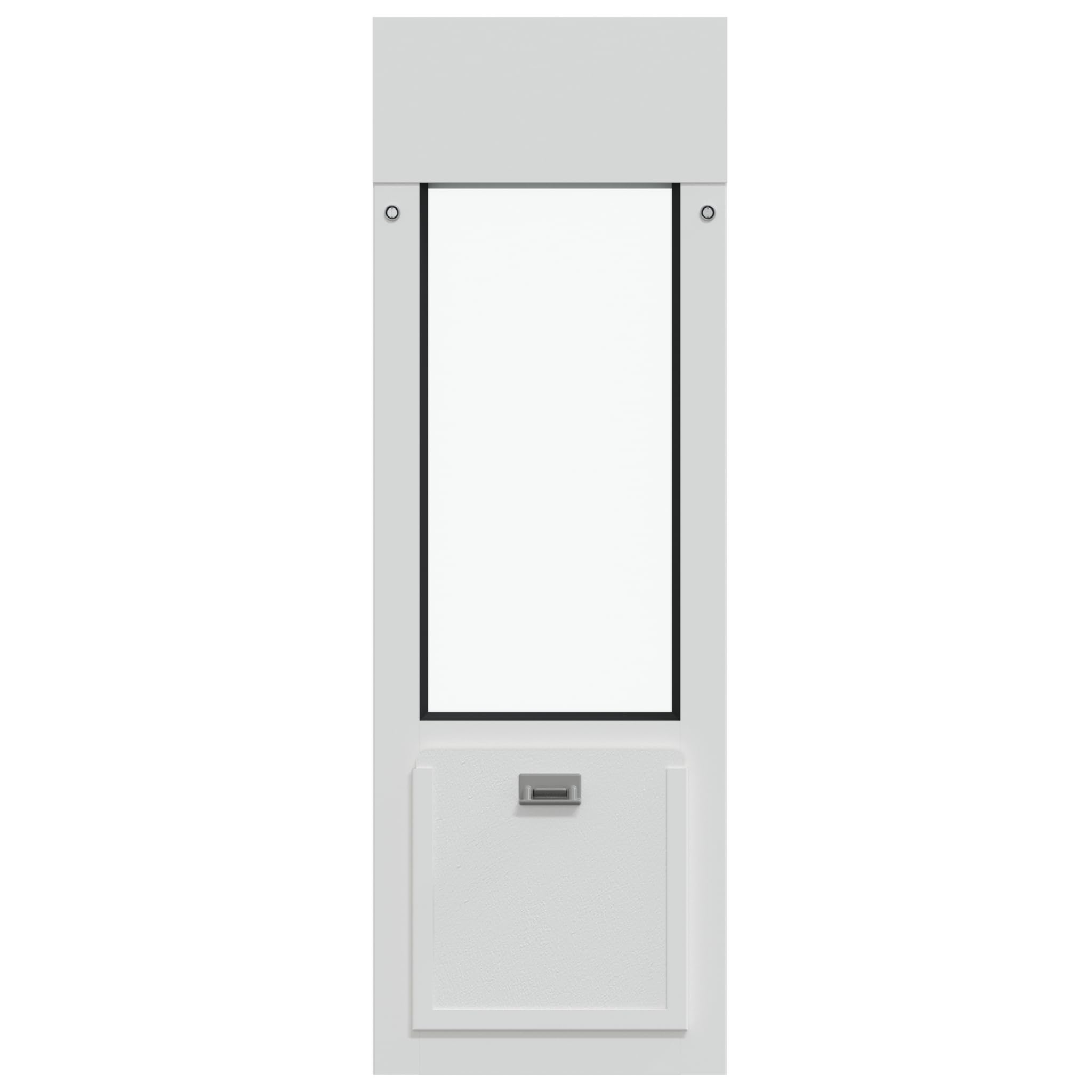 Liberty Cat Door For Horizontal Windows| Cat Door For Vinyl Windows | Sturdy Design For Window Insert | White Frame | 33.5'' - 3
