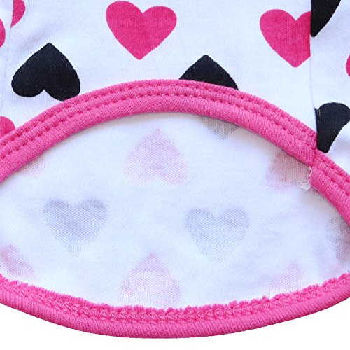 Droolingdog Girl Puppy Clothes Tee Shirt For Small Dogs & Cats, Designer Dog & Cat Shirts For Girls & Chihuahua