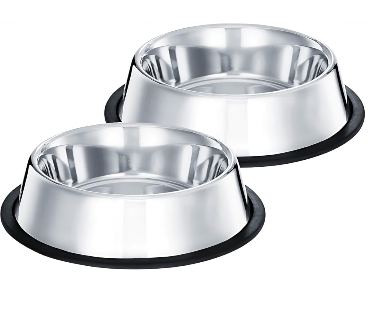 Tails Of Joy Stainless Steel Pet Feeding Bowls For Dogs And Cats | 250 Ml | Dry Kibble, Wet Food, Water Bowl | NoTip, Non Slidi