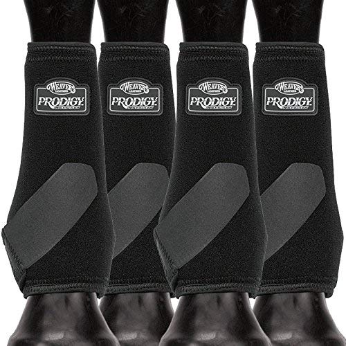 Weaver Leather Prodigy Athletic Boots, Medium, 4-Pack, Black