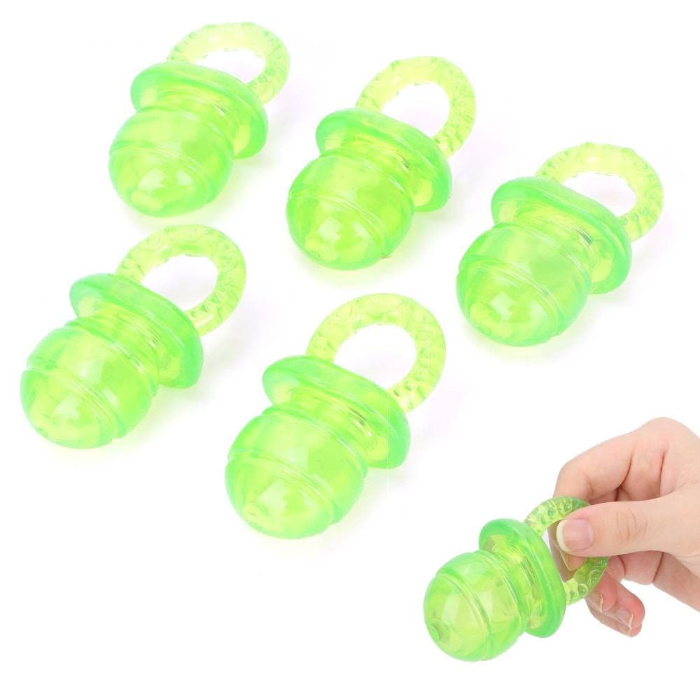 5Pcs Pet Chew Toy Nipple Shape Cat Dog Biting Toy Cute Puppy Kitten Molar Toy Dogs Chew Pacifier Toy Set Pet Interactive Chew Toy (Green)