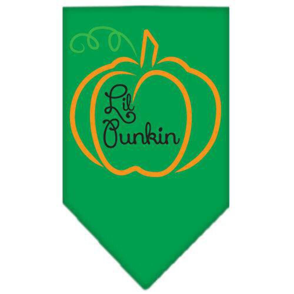 Halloween Pet and Dog Bandana Screen Printed, "Lil Punkin" Light Pink Large