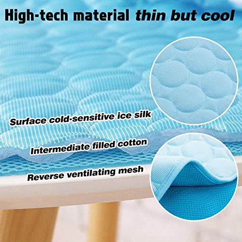 Vemee Summer Cooling Mat For Dogs & Cats - Breathable Pet Crate Pad, Portable & Washable Pet Cooling Blanket For Small, Medium &