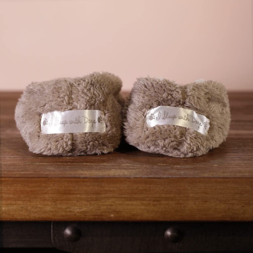 Faceplant Dreams I Sleep With Dogs Slippers Footies Size 5-6