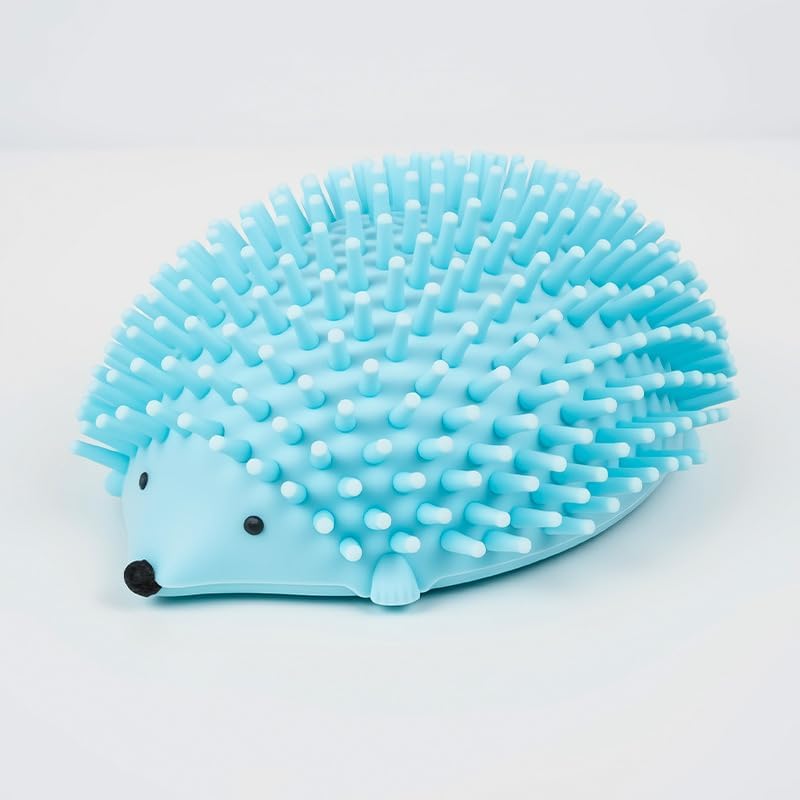 Piyucolony Cute Silicone Hedgehog Pet Scratcher  Silicone Grooming Brush For Cats, Dogs And Small Animals, Provides Comfort Mas