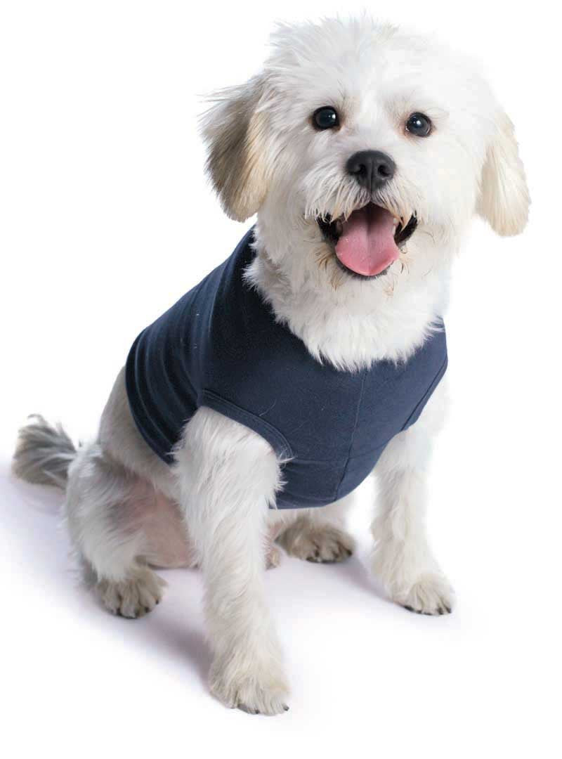 Doggie Skins 100% Combed Ringspun Cotton 1x1 Baby Rib Dog Tank Top, Black, X-Large