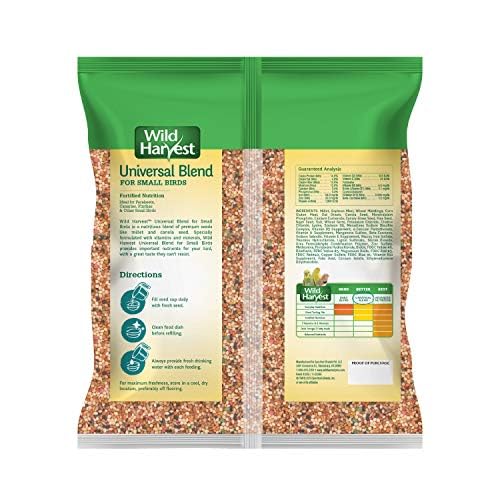 Wild Harvest Universal Blend For Small Birds 3 Pounds, Foritified Nutrition