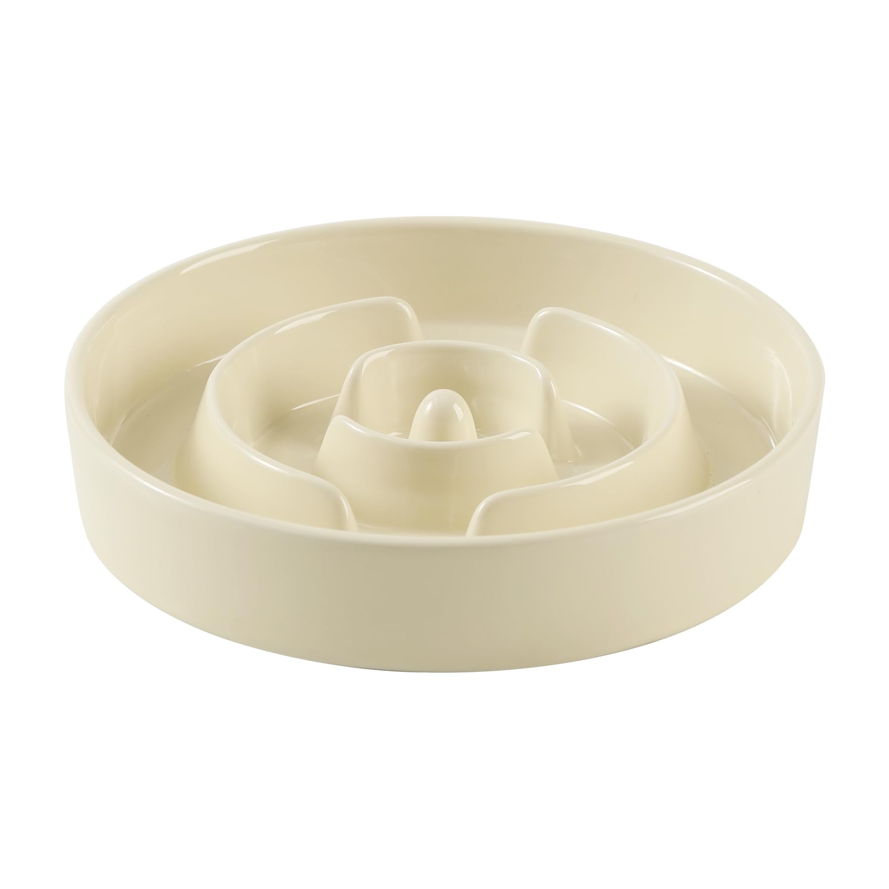 Havniva 8.2inch Ceramic Slow Feeder Dog Bowl for Medium and Large Breed, Puzzle Dog Food Dish, Anti-Gulping, Pet Slow Feeder, St