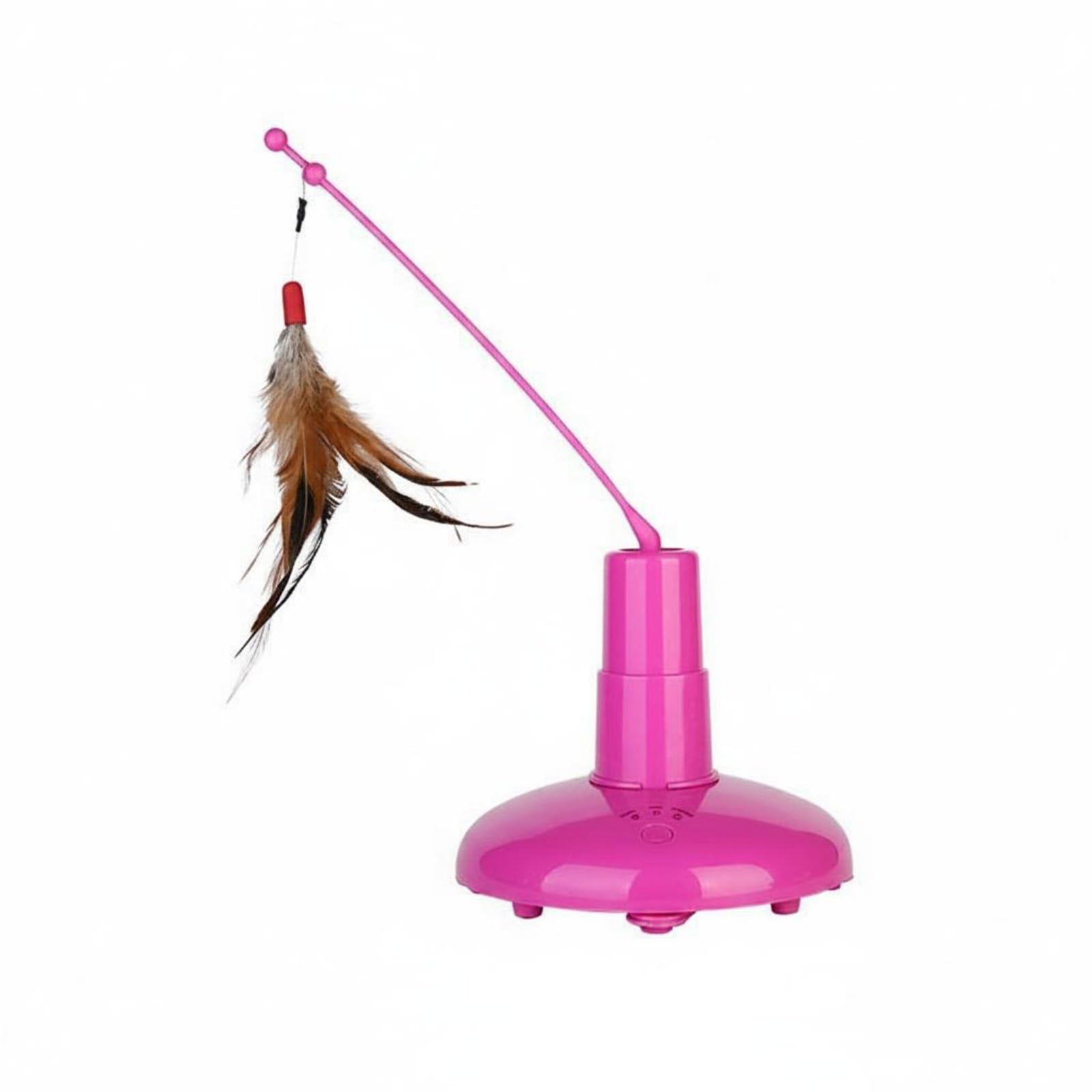 Enakshi Relieves Boredom Automatic Feline Teaser Adjustable Speed Electric Rotating Feline Toy LongLasting Abs Material Rotatin
