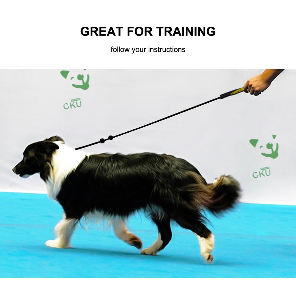 BeauGo Dog Slip Lead - 1.8M Black Nylon Training Leash for Small, Medium, Large Dogs - Gentle Leader Model WALK DOG