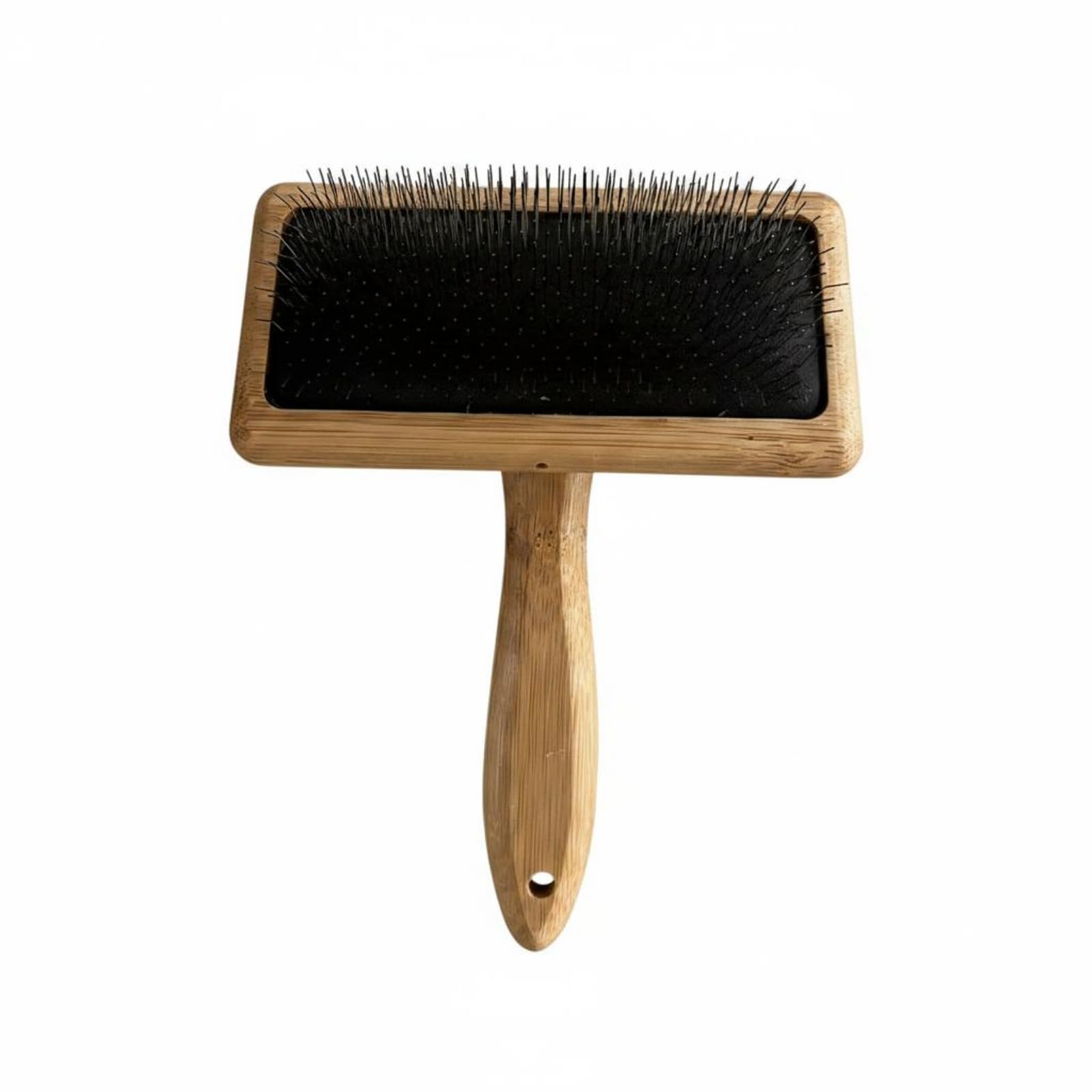 Enakshi Beech Pet Brush Natural Wood Wooden Bristle Brush Detangling, Medium|Pet Supplies | Dog Supplies | Grooming | Brushes, C