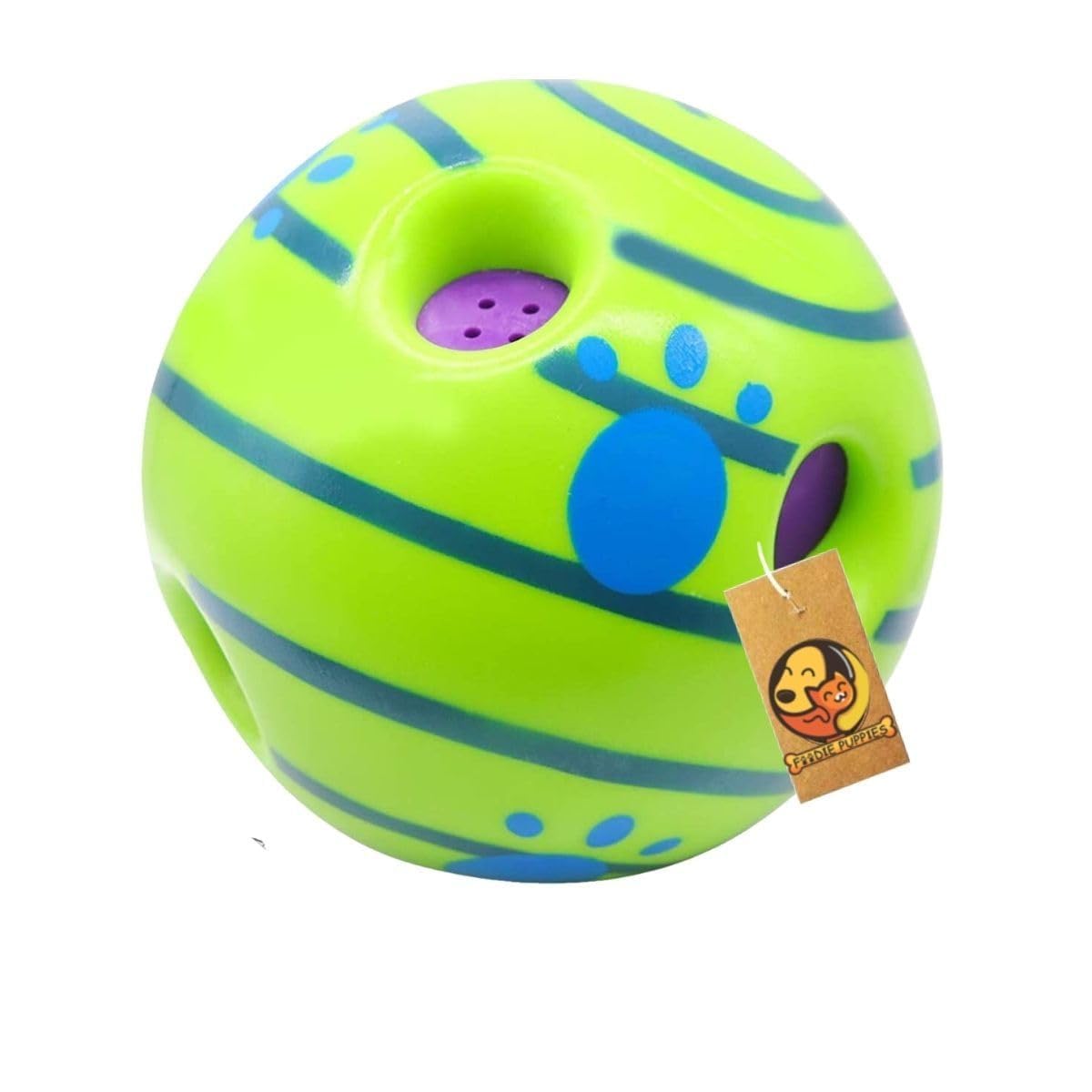 Oviara Interactive Dog Toys Ball Giggle Squeaky Ball Dog/Puppies Toys| PetSafe Materials| Rolled Shaken Funny Sound Ball Laughi