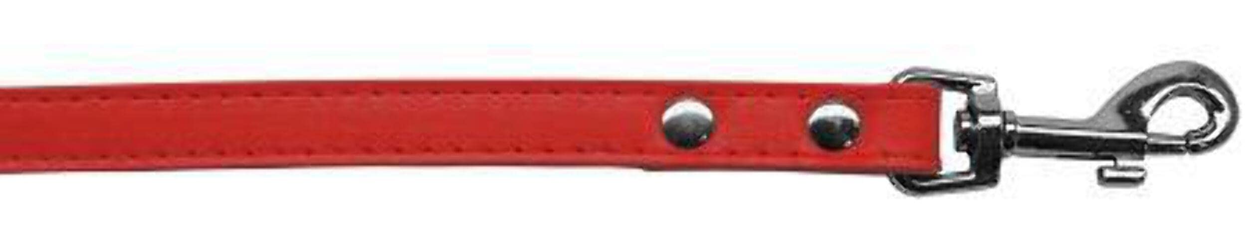 Mirage Pet Products Premium Plain Pet Leash, 1/2" x 6', Black