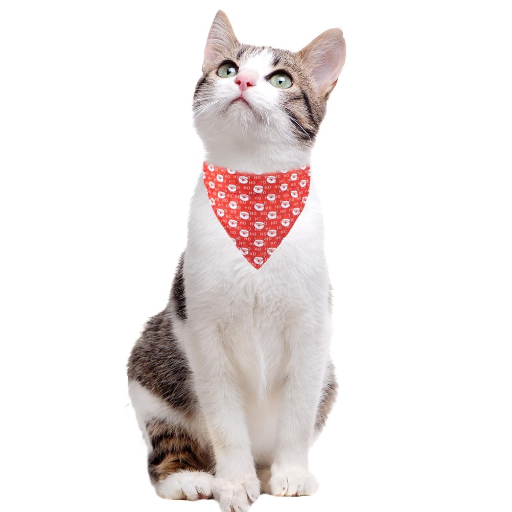 Lamphyface Christmas Cat Collar Breakaway With Cute Bandana And Bell Accessories Holiday For Kitty Adjustable Safety