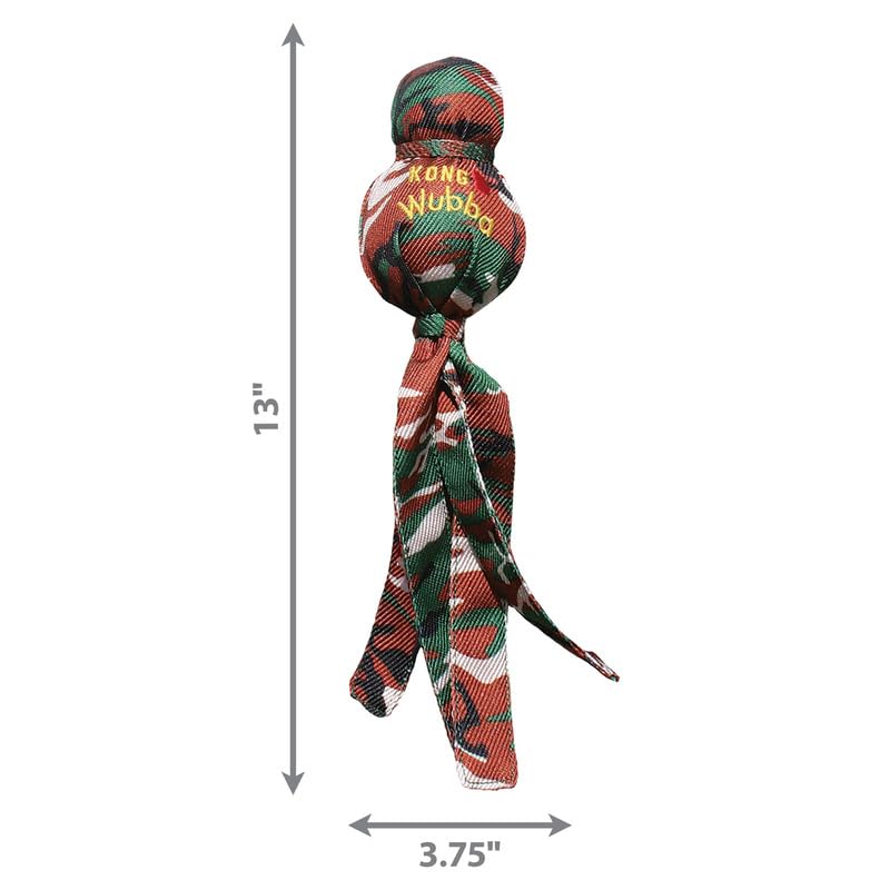 Kong Camo Wubba Dog Toy - Large (Assorted Colors)