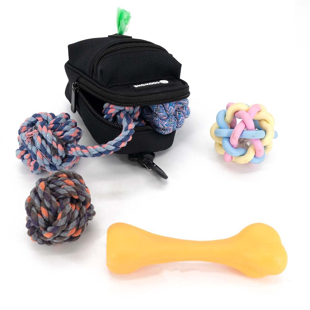 Dog Treat Pouch Dog Poop Bag Holder for Leashes, Pets Snack Container With Inner Small Bag, Puppy Supplies Perfect for Training