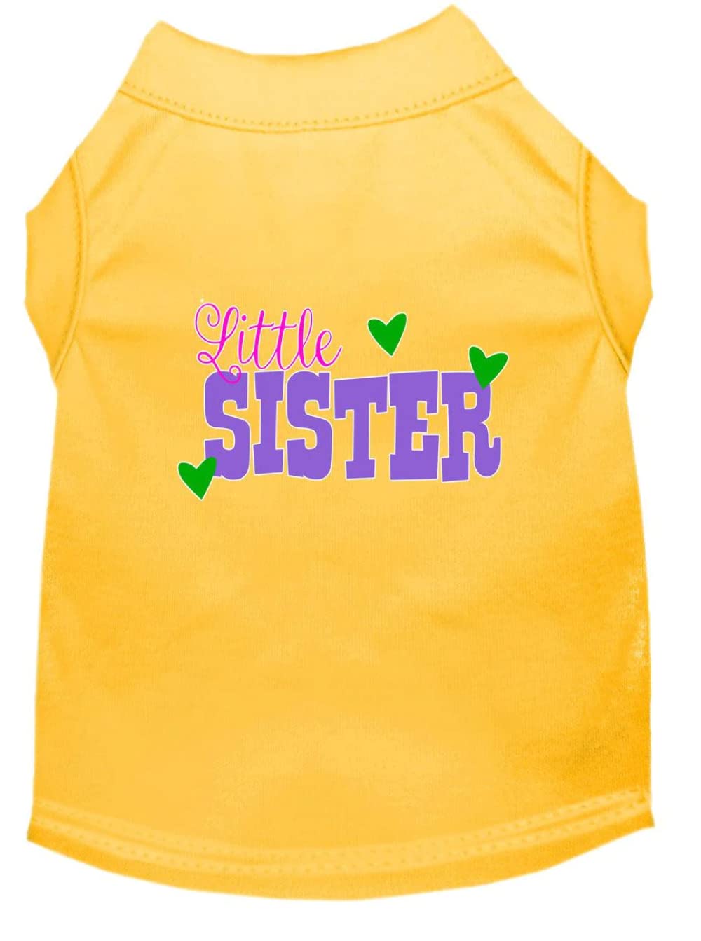Pet Dog & Cat Shirt Screen Printed, "Little Sister" Emerald Green SM (3-6 lbs.)