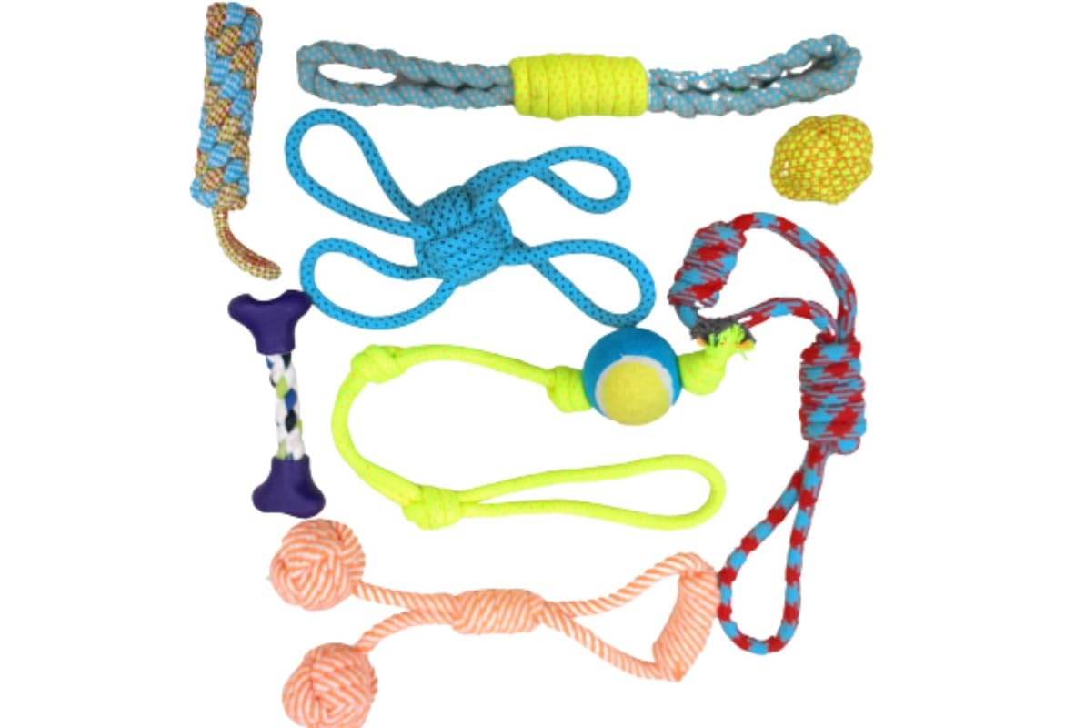 Kittupet Puppies + Chewable Rope Teething Playing Toys + Interactive Toys + Rope Toy + Chew Rope Sleeper Toys + Carrot Rope Toys
