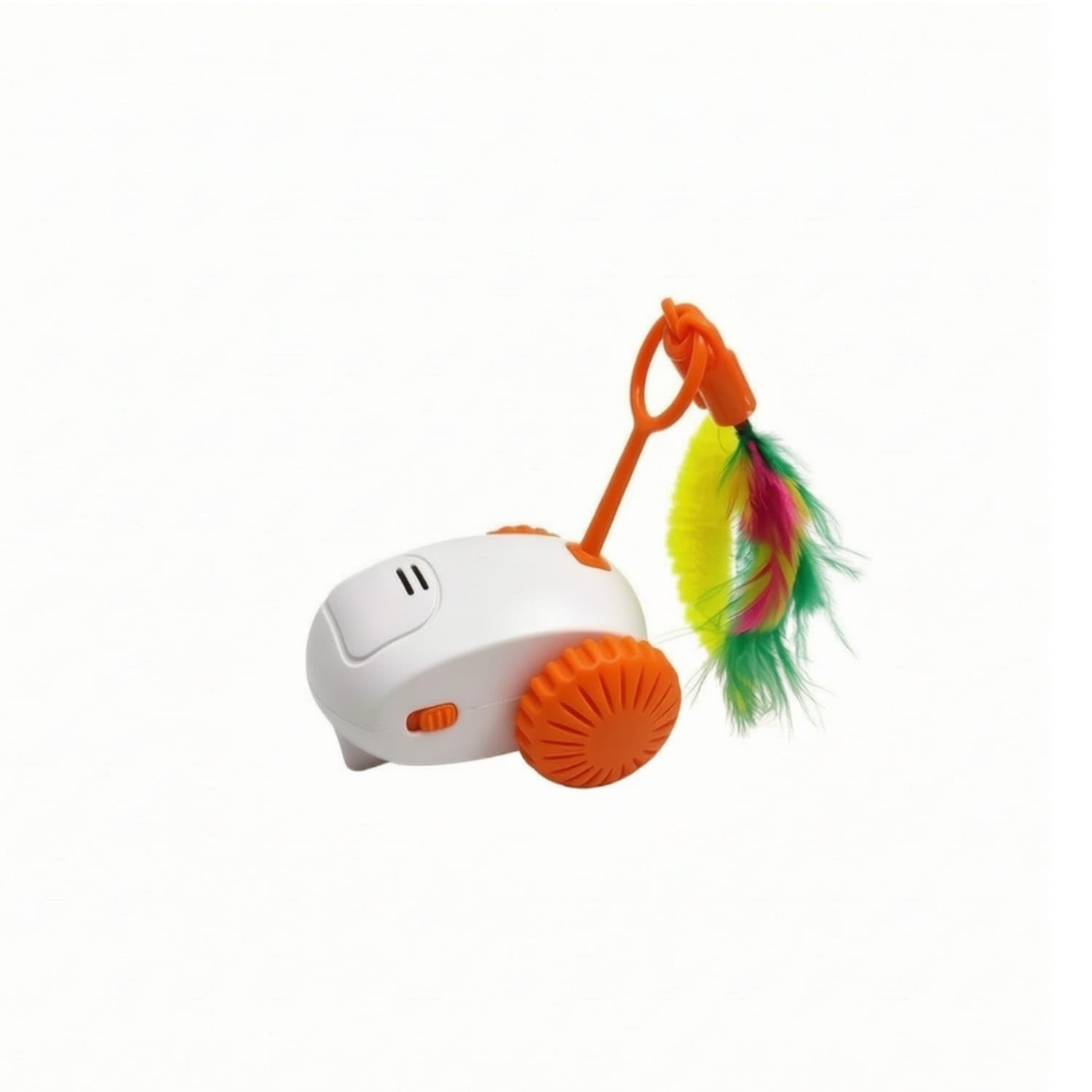 Zoomella SelfMoving Interactive Cat Toy ObstacleAvoidance Cat Toy With Wand Automatic Electric For Cats, Kittens, Apartment, O