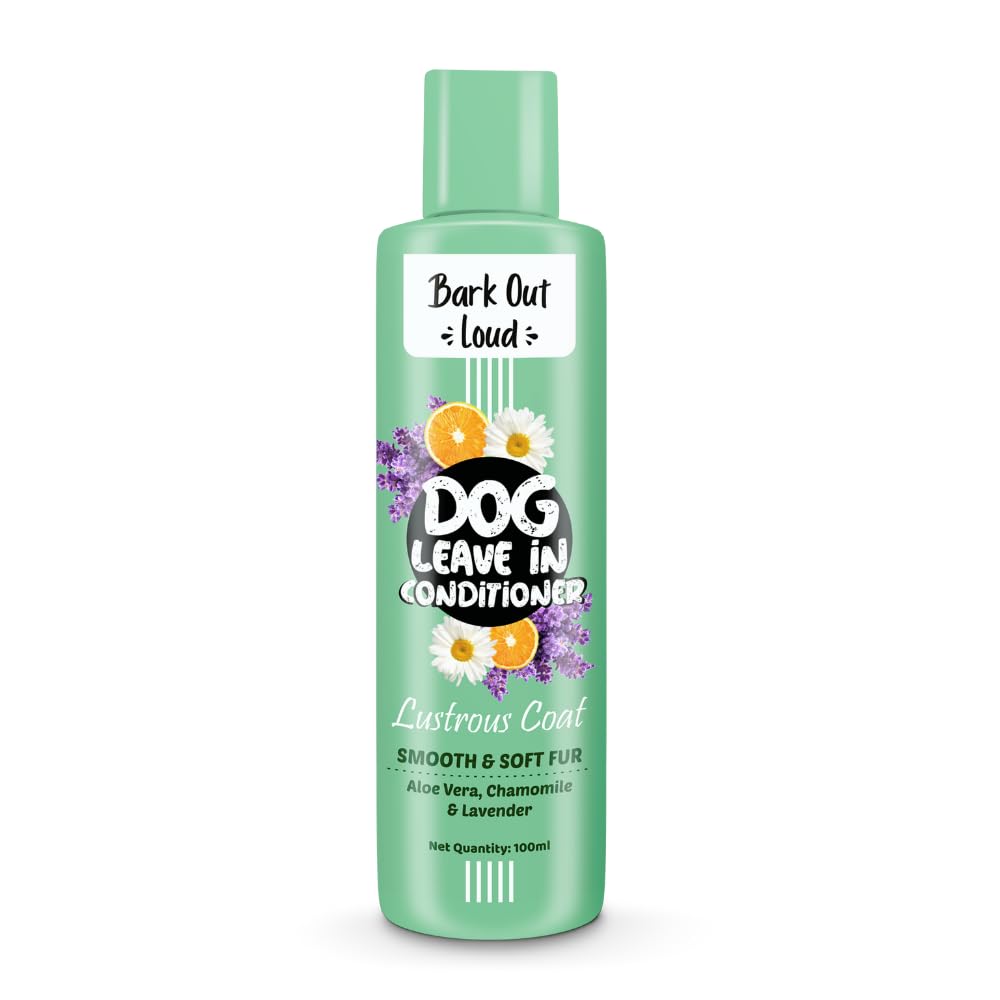 Bark Out Loud By Vivaldis - Dog Conditioner, Leave-In, No-Rinse Formula With Aloe Vera, Chamomile & Lavendar For Soft, Nourished