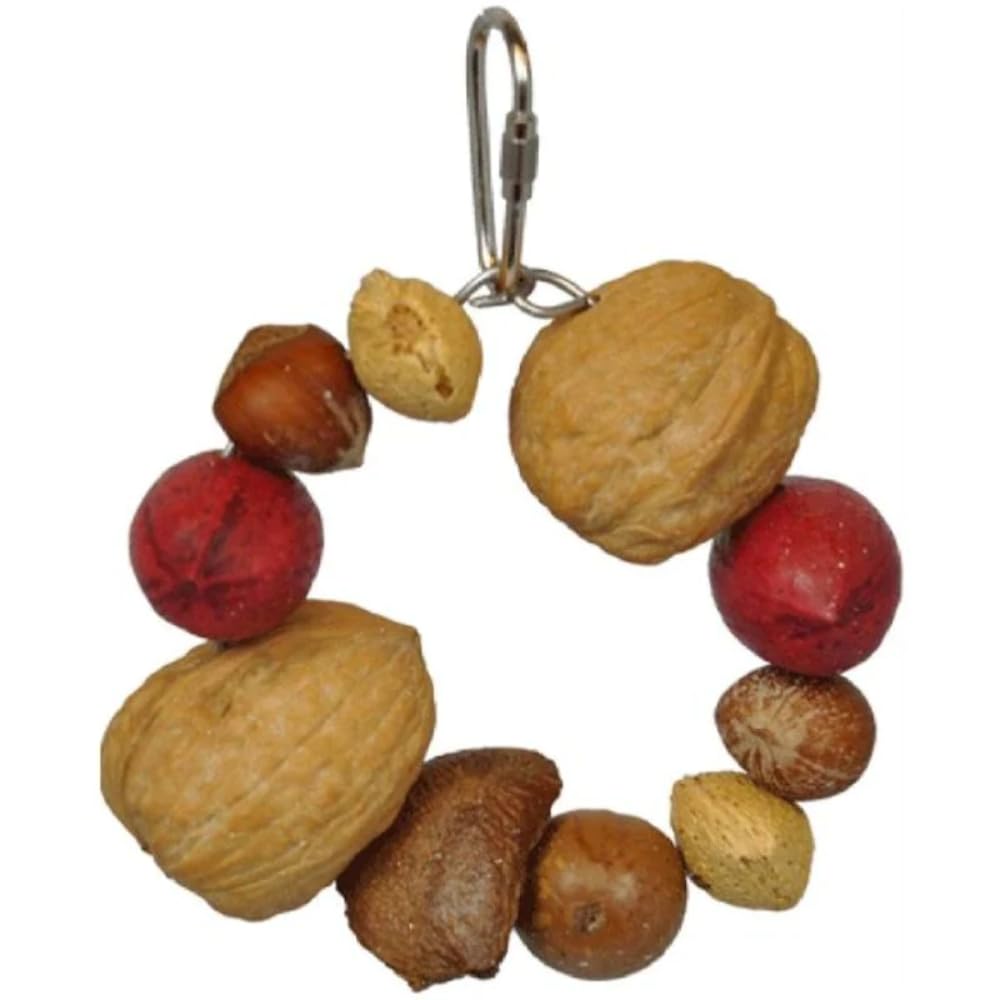 Cage Company Happy Beaks Toy Deluxe Mixed Nut Ring Jr.