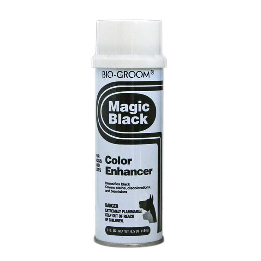 Bio-Groom Magic Black Dog Shampoo – Dry Shampoo Spray, Dog Bathing Supplies, Puppy Wash, Cat & Dog Grooming Supplies, Cruelty-Free, Made In Usa, Color Enhancing Dog Products – 5 Oz 1-Pack