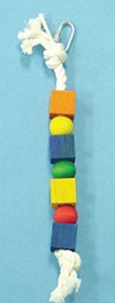 North American Pet Bbo22319 Black Wood And Beads Bob Toy For Pets, 10.5-Inch