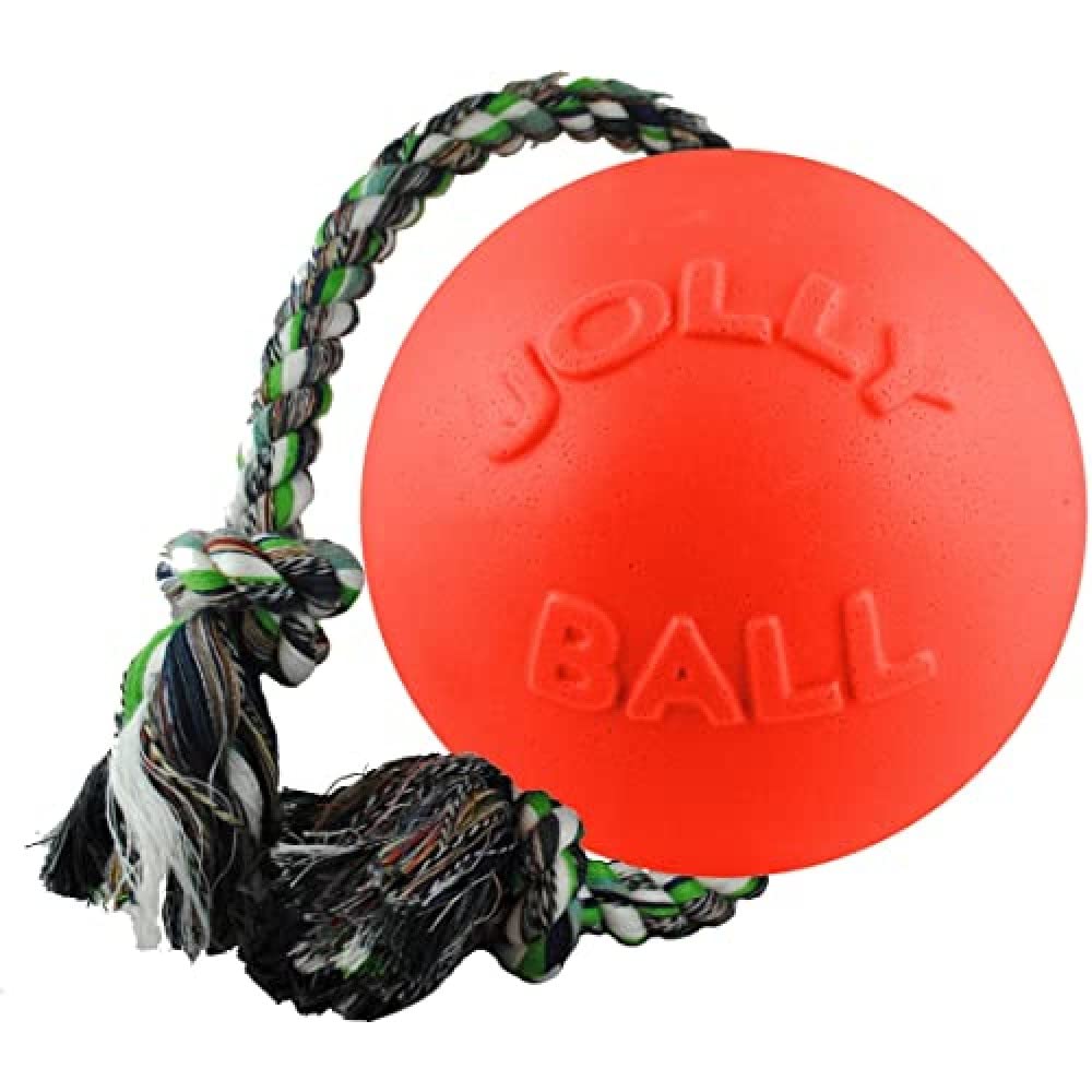 Jolly Pets Romp-N-Roll Dog Toy, Orange, 6', Model Number: 788169060645