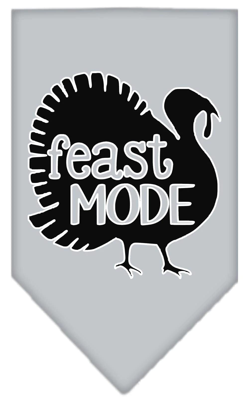 Mirage Pet Product Feast Mode Screen Print Bandana Light Pink Large