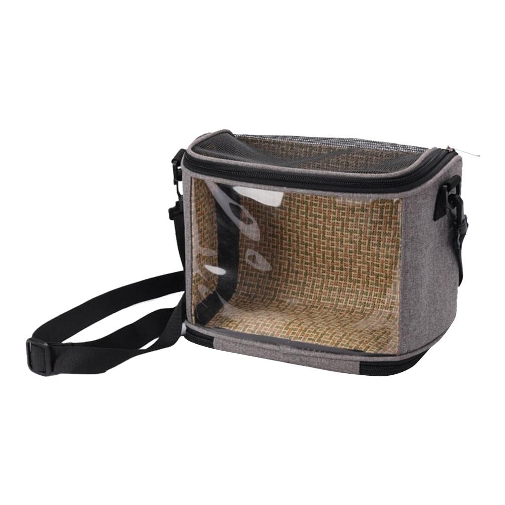 ATORSE Bird Parrot Carrier Bag Transparent Breathable Pet Travel Bag for Rabbit Gray|Pet Supplies|Bird Supplies|Cages