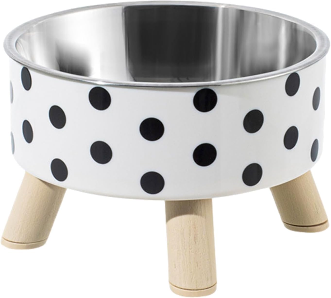 Ekylip High Rise Cat & Dog Food Bowl  Stainless Steel Elevated Cat Bowls Protecting Spine  Detachable Cats Dish, Durable Pet S