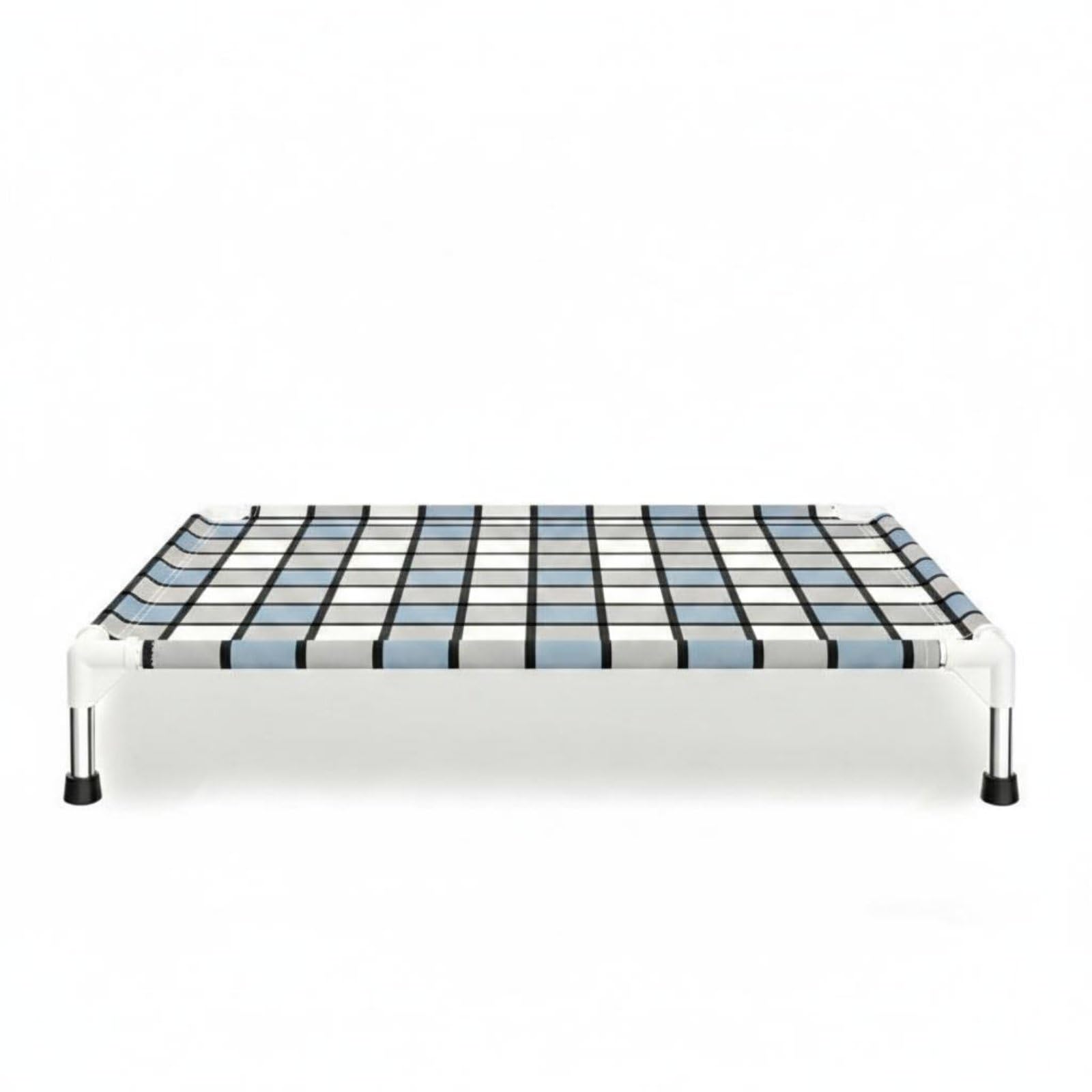 Merishopp YearRound Elevated Dog Bed Removable Washable Raised Pet Bed Stainless Steel Frame Raised Pet Cot for Indoor, 66 X 51
