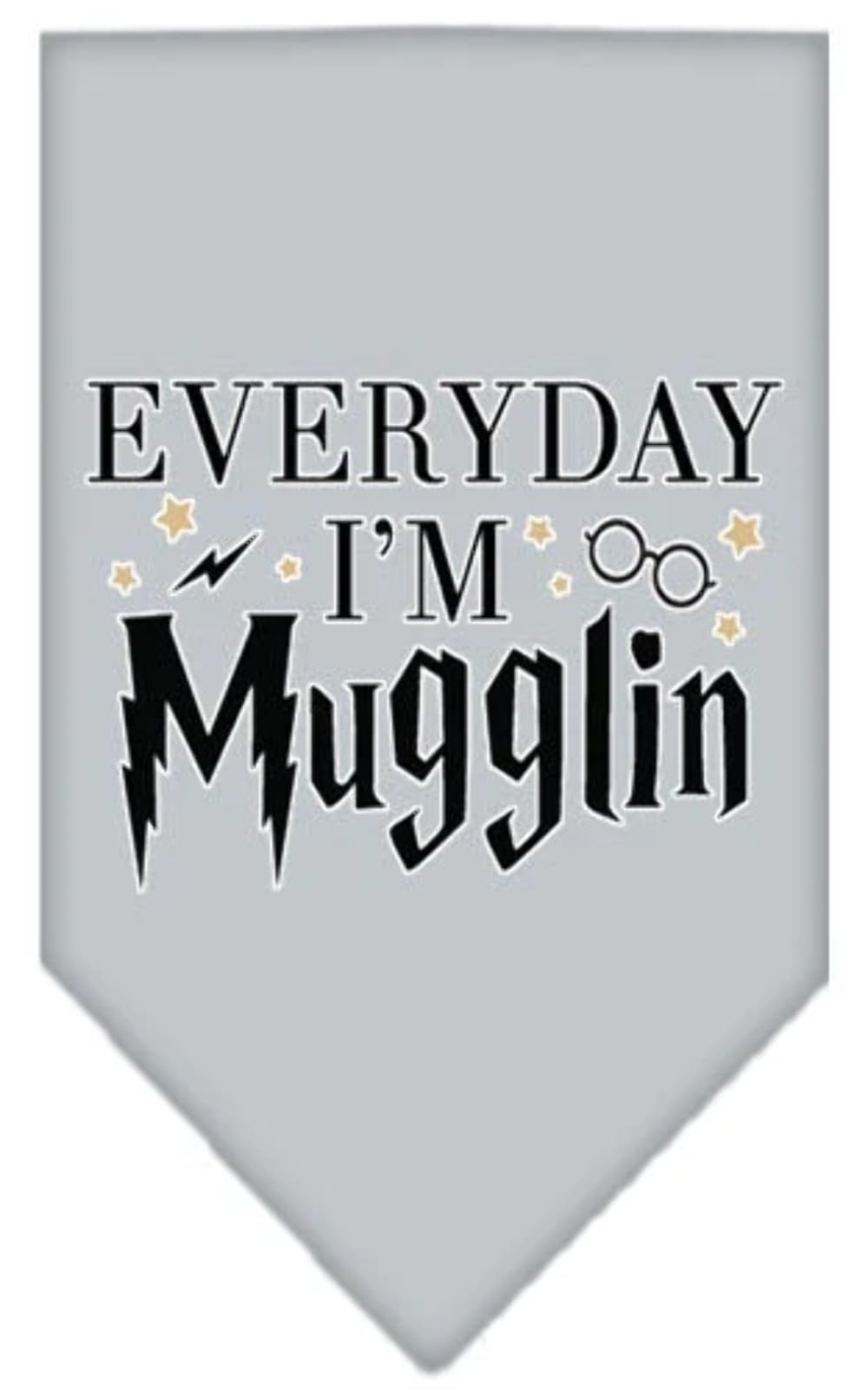Mirage Pet Product Everyday I'm Mugglin Screen Print Bandana Light Pink Small