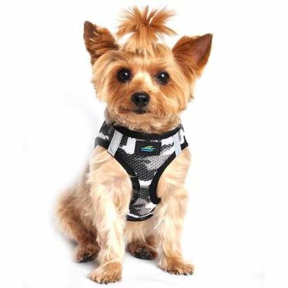 Doggie Design American River Dog Harness Camouflage Collection - Gray Camo M