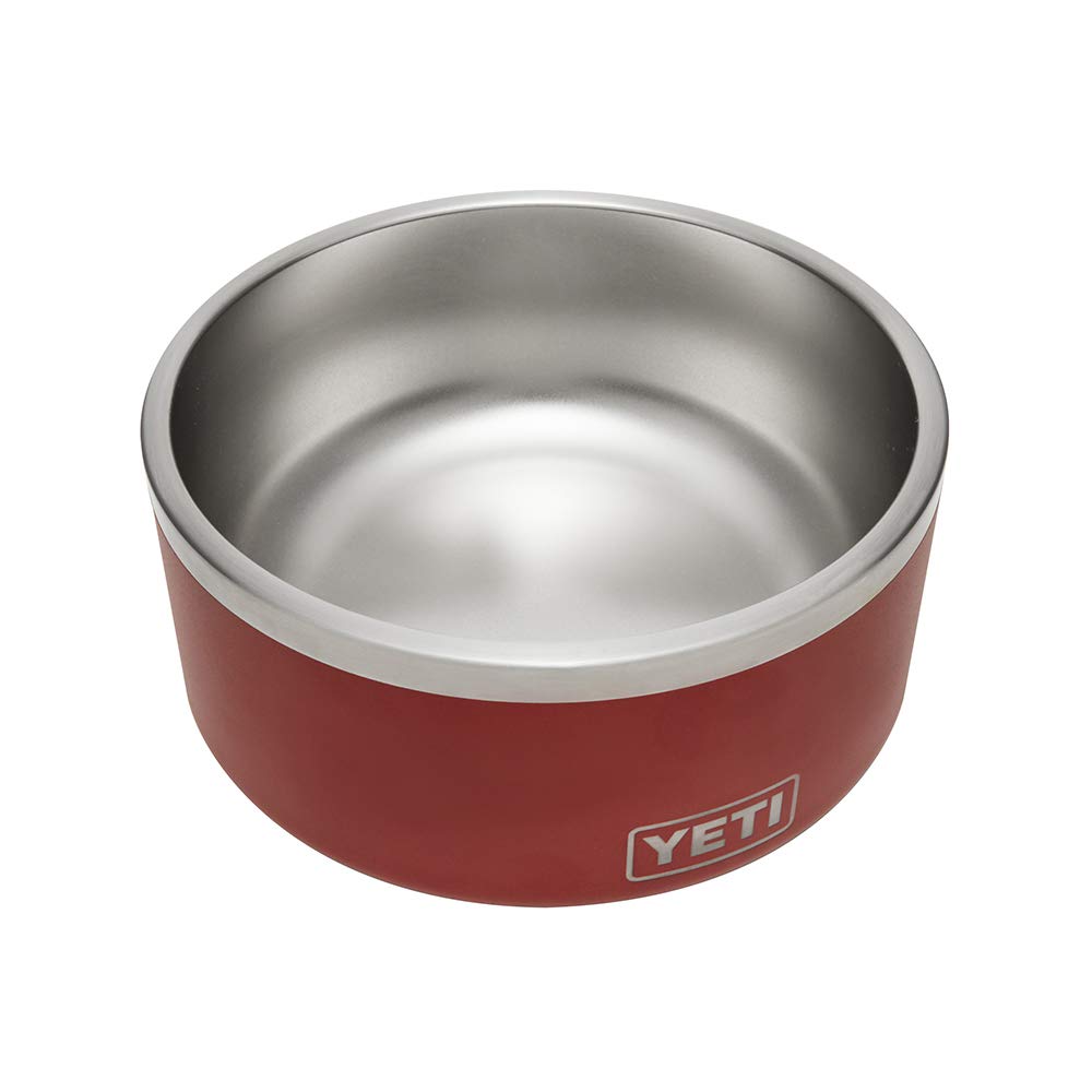 YETI Boomer 8, Stainless Steel, Non-Slip Dog Bowl, Holds 64 Ounces, Brick Red