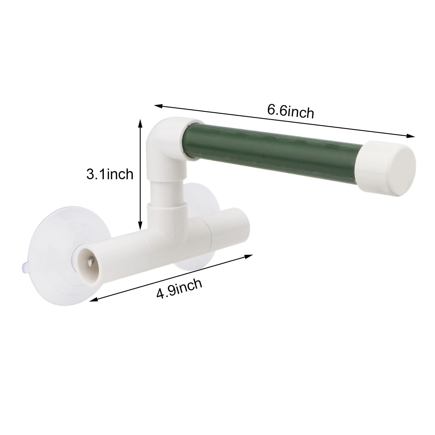 Hypeety Parrot Shower Perch Stand - Portable Plastic Suction Cup Platform for Small Birds