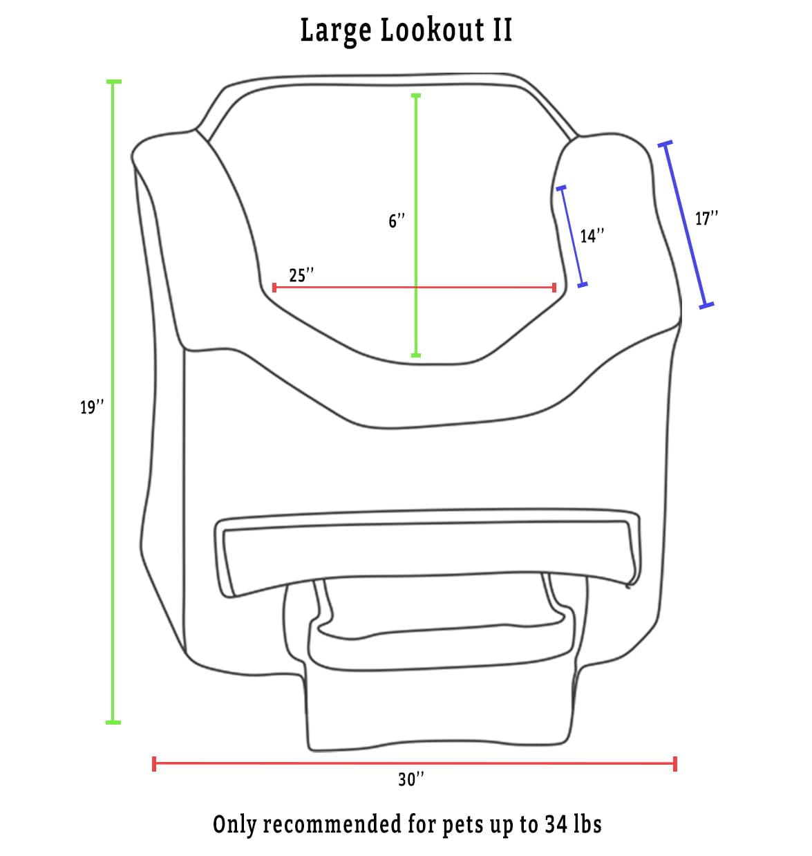 Snoozer Dog Car Seat With Storage Tray: Lookout Ii Dog Booster Car Seat Medium Sized Dog, Pet Car Seat To Help Car Sickness For Dogs, Included Harness Strap, Merlin Pewter Removable Washable Cover