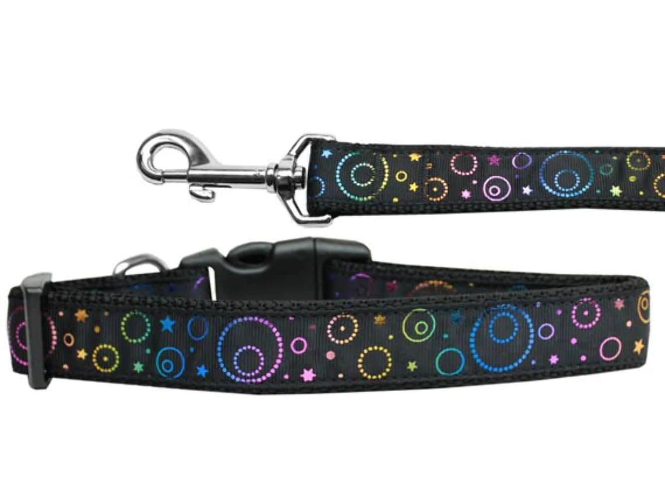 Pet Dog & Cat Nylon Collar or Leash, "Galactic Shimmer" SM Collar