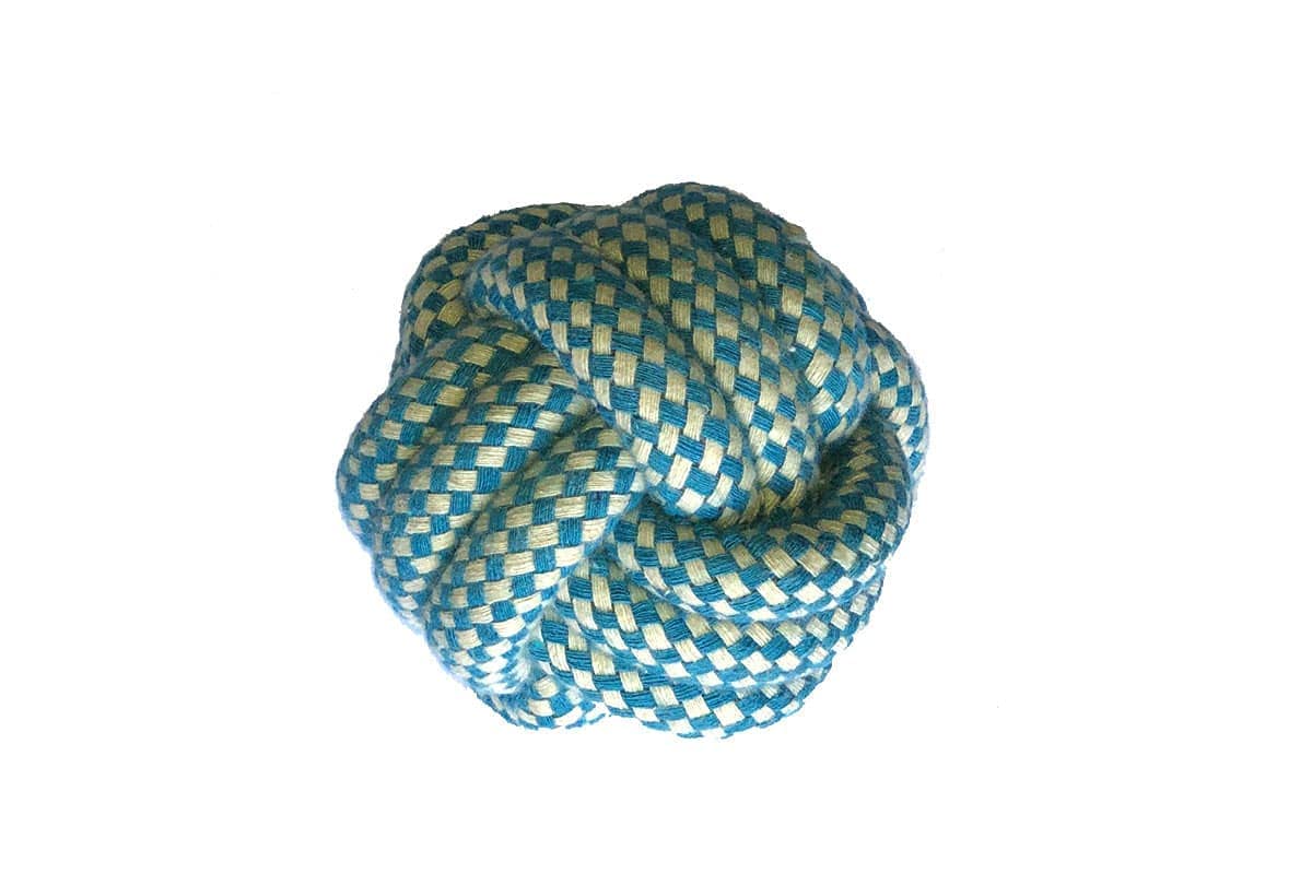 PSK PET MART /Pets/Dogs/Cats Chew Durable Rope Knot Ball Toy/Teeth Cleaning/Playing Toy for Kittens/Cats/Puppy and Dogs (Small S