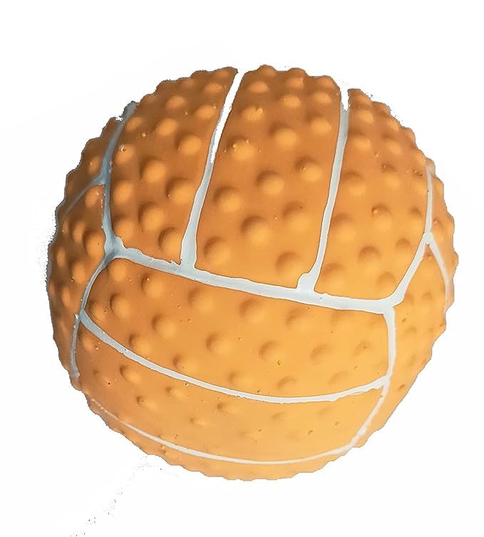 Rvpaws Pet Interactive Ball Toy  Natural Latex Rubber Chew Toys With Inbuilt Squeaky Sound | Water Floating Playing Ball For Sm