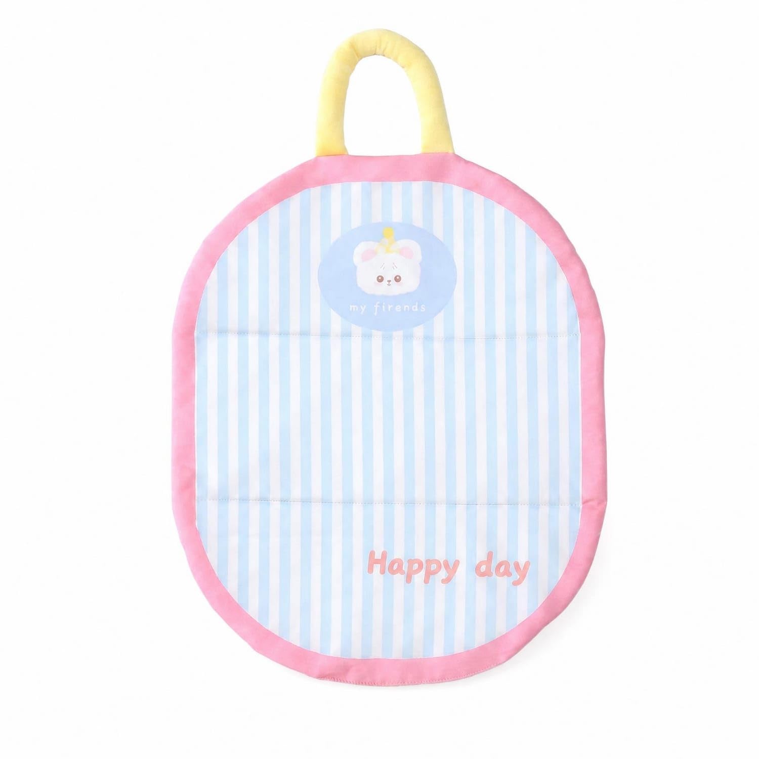 STYLEHEAVEN Carry Handle Quilted Dog Mat Soft Padded Dog Mat Material Pet Bedding Portable, S, Oval Mat Pet Supplies | Small Ani