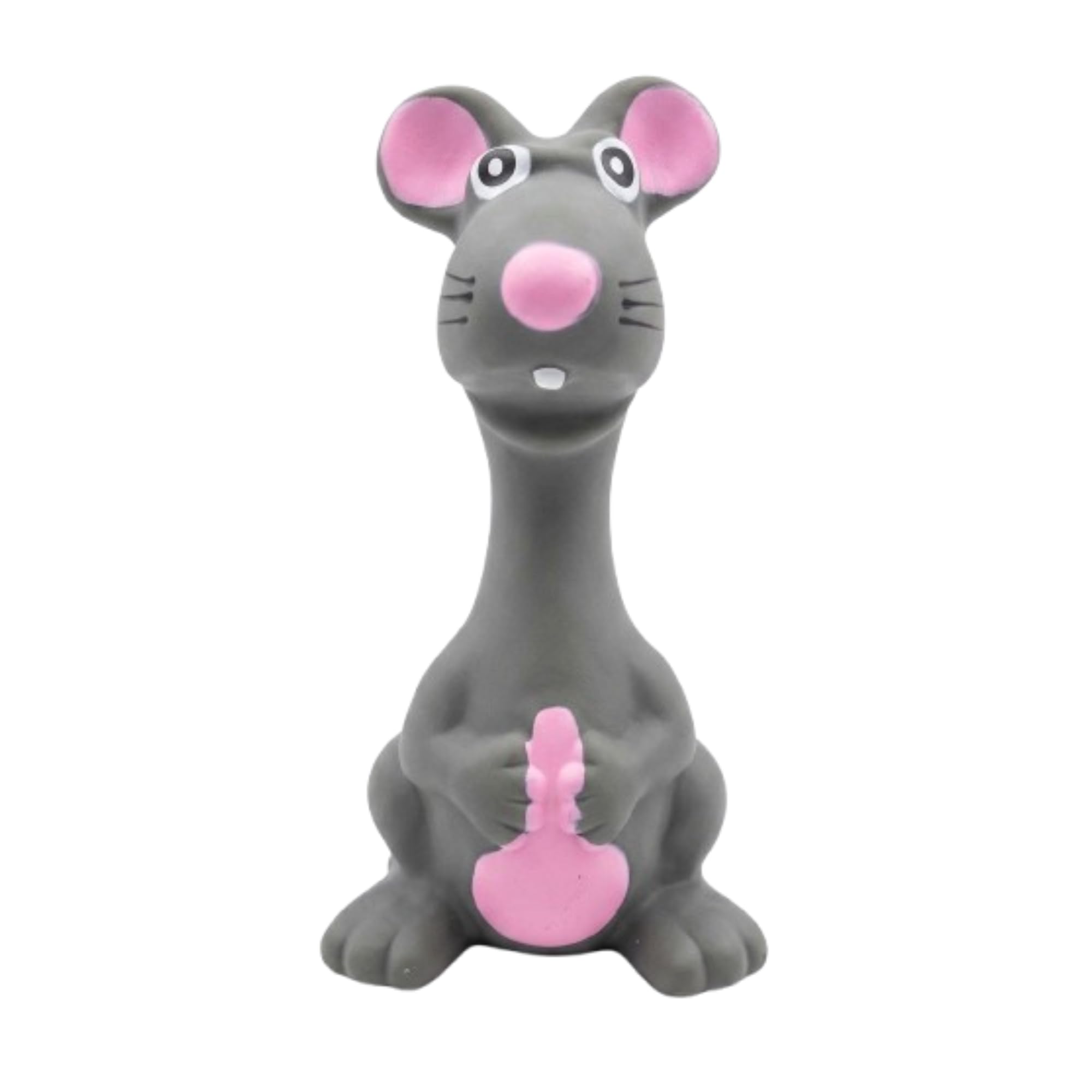 Kittupet Latex Squeaky Dog Toys (Grey Mouse) | Durable, Animal Design Dog Chew Toy For Teething, Fetching & Playing | Suitable F