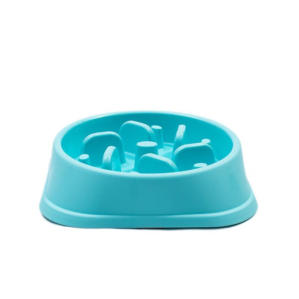 Rinsduall Slow Feeder Dog Bowl - Interactive Feeder - Slow Down Feed Pet Feeding Bowl
