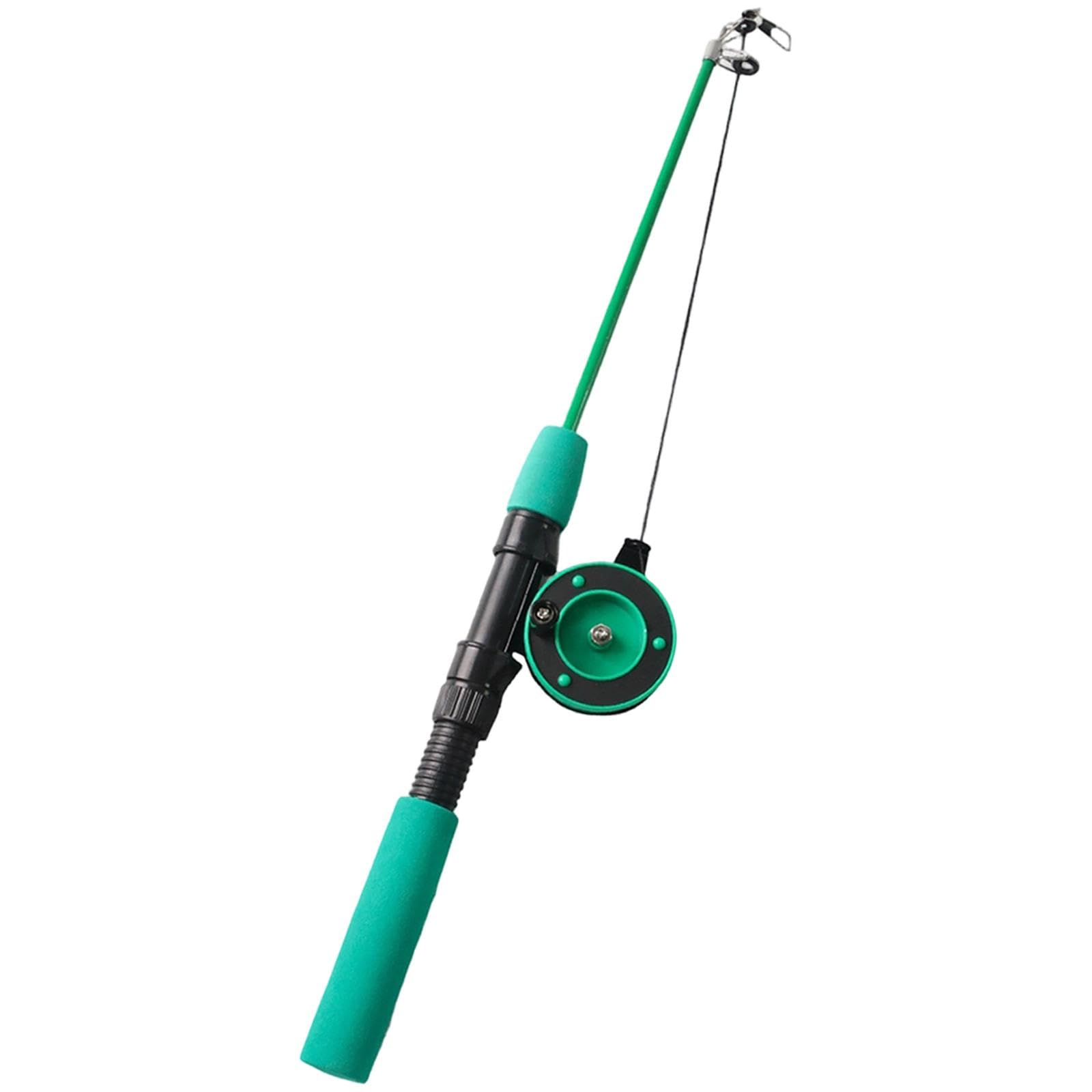 Ecomistiq Cat Teaser Wand Entertaining Sturdy Gift Lightweight Pet Supplies Green| Toys| |Pet