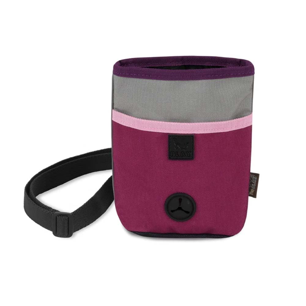 P.L.A.Y. Scout & About Deluxe Training Treat Pouch with Poop Bag Dispenser - 3 Way Wear, Detachable & Adjustable Strap, Reflecti